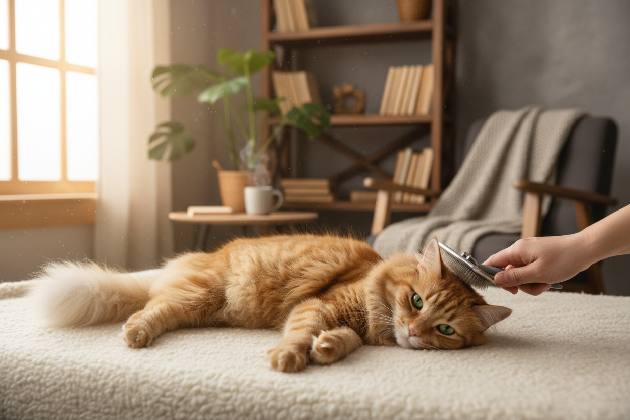 Stress-Free Cat Brushing